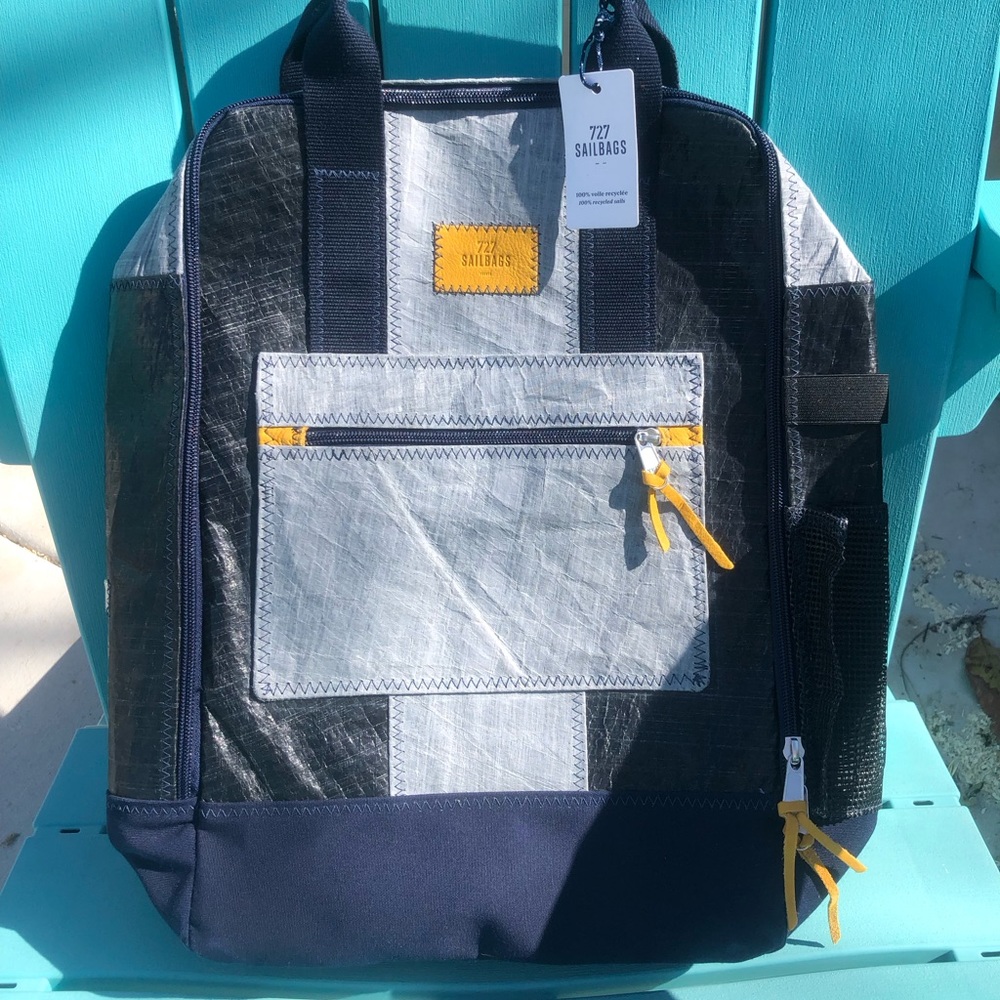 BRAND NEW!!* 727 Sailbags “Wally Backpack” *Made of recycled sails Rare (French)